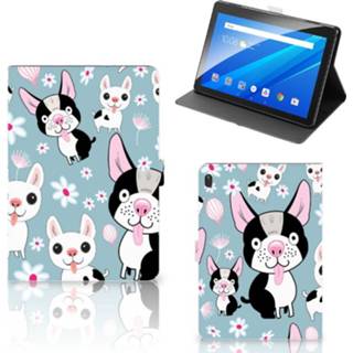 👉 Flipcase Lenovo Tab E10 Flip Case Hondjes 8720215188660