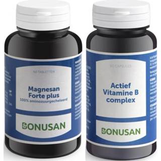 👉 Vitamine vitamines gezondheid Bonusan Magnesan Forte Plus + Actief B Complex Combiproduct
