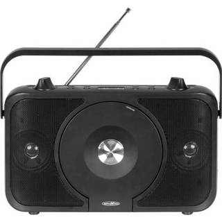 👉 Zwart Reflexion Radio/CD-speler FM AUX, CD, Voelbare toetsen 4260035677776