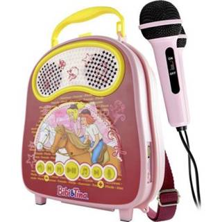 👉 Microfoon roze X4 Tech Bobby Joey Casey Music Bibi & Tina Karaokesysteem Bluetooth, USB Incl. 4250679506846