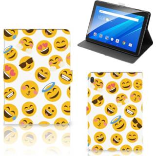 👉 Tablethoes Lenovo Tab E10 Tablet Hoes Emoji 8720215370669