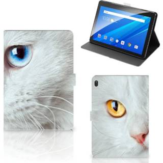 👉 Flipcase witte Lenovo Tab E10 Flip Case Kat 8720215628401