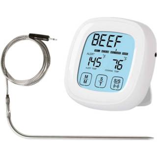 👉 Oven active 2 STKS Huishoudelijke Digitale Vlees Koken Touchscreen Timer Grill Thermometer