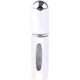 👉 Parfumflesje aluminium zilver active Draagbare mini hervulbare parfumfles spray lege cosmetische containers verstuiver, capaciteit: 5 ml (helder zilver)