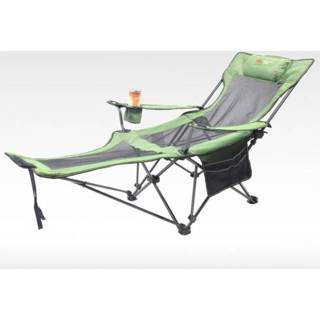 👉 Fauteuil groen staal active Draagbare outdoor opvouwbare wilde vissen camping vrije tijd kruk roestvrij strandstoel meubels (groen)