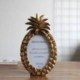 👉 Fotolijst goud active Ellipse Pineapple Retro Style Desktop Picture Frame Decoration, Kleur: Gold, Maat: 6 inch