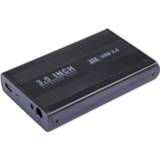 👉 Zwart active 3,5 inch HDD SATA externe behuizing, ondersteuning voor USB 2.0 (zwart)