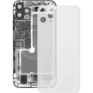 👉 Batterij transparant active glazen achterkant voor iPhone 11 Pro (transparant)