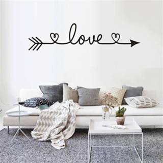 👉 Muursticker active 2 STKS LIEFDE Patroon DIY Family Home Verwijderbare Decor Muurstickers