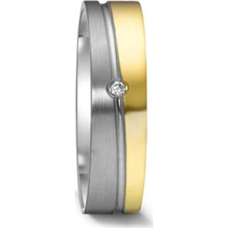 👉 Trouw ring diamant zilveren active vrouwen Vlakke 9 Karaat met Dames Trouwring
