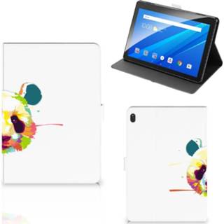 👉 Tablethoes Lenovo Tab E10 Hippe Tablet Hoes Panda Color 8720215910278