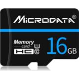 👉 Micro SD geheugenkaart zwarte active MICRODATA 16GB U1 Blue Line en TF (Micro SD)
