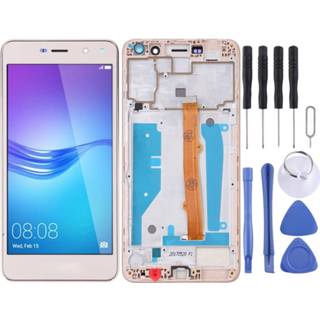 👉 Digitizer goud active Lcd-scherm en volledige montage met frame voor Huawei Y5 (2017) (goud) 6922799326816