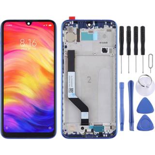 👉 Digitizer blauw active Lcd-scherm en volledige montage met frame voor Xiaomi Redmi Note 7 / Pro (blauw)