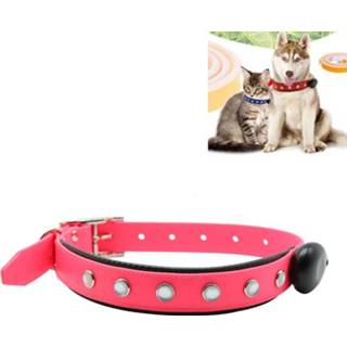 👉 Hondenhalsband roze active PVC-materiaal Waterdicht LED-licht Verstelbare kraag USB Oplaadbare hondenhalsband, kraagmaat: 60 * 2,5 cm (roze)
