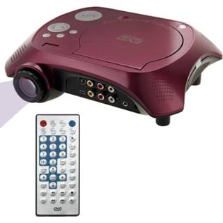 👉 Thuisbioscoop active draagbare dvd-projector met tv-ontvangerfunctie (PAL / NTSC SECAM), AV IN OUT en gamefunctie, ondersteuning voor SD MMC-kaart USB-flashdisk