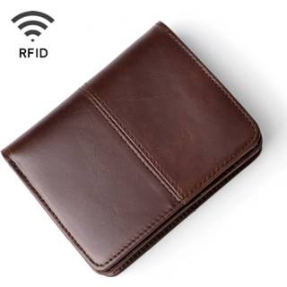 👉 Portemonnee leather active Tassen>Huis&Tuin TP-195 Oilskin Multifunctionele RFID Wallet (koffie)