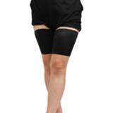 👉 Kniebeschermers zwart siliconen antislip active Buitensporten Huidbescherming Sport Kuit Stretch Ondersteuning Dijbeen Sets, Maat: 36-45cm (Zwart)