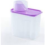 👉 Waspoeder transparante paars plastic active 2L Huishoudelijke Opbergdoos Opslagcontainer (Paars)