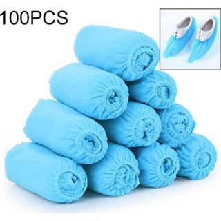 👉 Wegwerp overschoen blauw stof active baby's 100 stuks 400g overschoenen binnenschoonmaak vloer dikker niet-geweven (baby blauw)