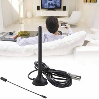 👉 Draagbare radio active Home FM-antenne DTMB TV-signaalversterker DVB-T / T2 Auto-antenne (