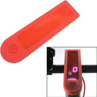 👉 Siliconen hoesje rood active LED-display waterdichte hoes voor Xiaomi Mijia M365 (rood)