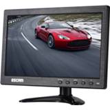 👉 Monitor active ESCAM T10 10.0 inch TFT LCD 1024x600 met VGA&HDMI&AV&BNC&USB voor pc CCTV-beveiliging