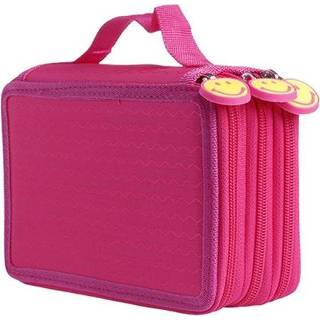 👉 Pencil rood rose active schoolbenodigdheden 72-gaats pak Smile Face Handheld Bag (Rose Red)