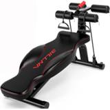 👉 Zwart active entertainment Multifunctionele huishoudelijke liggende rugplank Abdominal Curl sportuitrusting (zwart)