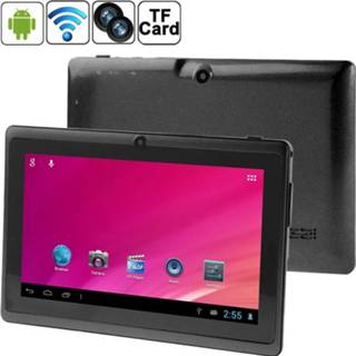👉 Tablet PC zwart active Q88 PC, 7,0 inch, 1 GB + 8 GB, Android 4.0, 360 graden menu draaien, Allwinner A33 Quad Core tot 1,5 GHz, WiFi, Bluetooth (zwart)