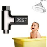👉 Active baby's BD-LS-01 Babydouche 360 graden draaibaar LED-display Passieve waterthermometer (beplating)