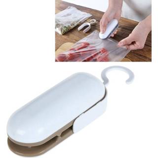 👉 Sealer bruin active Huishoudelijke Mini Heat Sealing Machine Pakket Clamps (bruin)