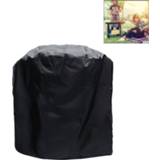 👉 Beschermtasje zwart active Outdoor Anti-UV Waterdicht Stofdicht 210D Oxford Doek BBQ Cirkel Beschermtas Houtskool Barbecue Grill Cover, Maat: 58x77cm (Zwart)
