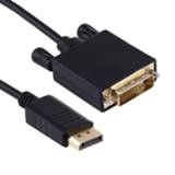 👉 DisplayPort active male naar DVI hoge digitale adapterkabel, lengte: 1,8 m