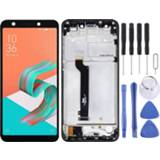 👉 Digitizer zwart active Lcd-scherm en volledige montage met frame voor Asus ZenFone 5 Lite X017DA ZC600KL S630 SDM630 (zwart)