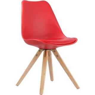 👉 Eetkamerstoel rood Woody-R 7435105414446