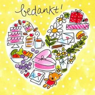 👉 Bedankkaartje groot hart Bedankkaartjes | Blond Amsterdam