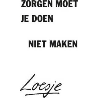 👉 Sterktekaart wit Loesje | Zorgen