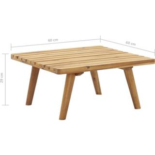 👉 Tuinvoetenbank met kussen 60x60x29 cm massief acaciahout