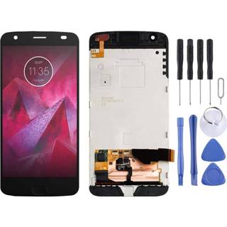 👉 Digitizer zwart active Lcd-scherm en volledige montage met frame voor Motorola Moto Z2 Force XT1789 (zwart)