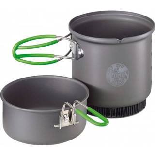 👉 Grijs zwart Optimus - Terra Weekend HE Kochset 0,95 Pan maat l, grijs/zwart 604375207073