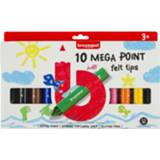 👉 Viltstift stiften kinderen Viltstiften | Bruynzeel Kids Megapoint 10 stuks
