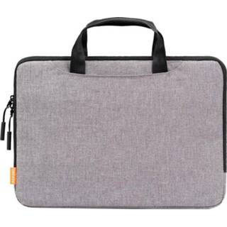 👉 Laptoptas grijs polyester active netbooktas POFOKO A300 13 inch draagbare zakelijke casual (lichtgrijs)