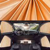 👉 Autozonnescherm goud active 4 in 1 auto zonnescherm gordijnen voorruit Cover Set (goud)