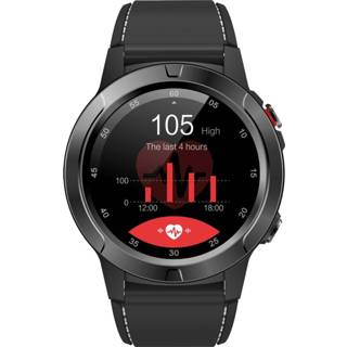 👉 Watch zwart active SMA-M4 1.3 inch IPS kleuren touchscreen smart watch, IP65 waterdicht, ondersteuning voor GPS / hartslagmeter slaapmonitor bloeddrukmeting (zwart)
