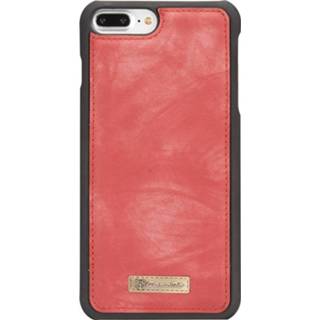 👉 Portemonnee kunstleer geen opdruk stuks IP certificering rood walletcase CaseMe Vintage Wallet Case iPhone 8 Plus / 7 - 6011415854809