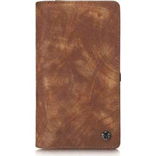 👉 Portemonnee kunstleer bruin geen opdruk stuks walletcase IP certificering CaseMe Vintage Wallet Case iPhone 6S Plus / 6 - 6011412264236