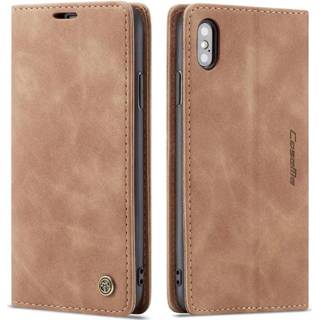 👉 Bruin Geen IP certificering bookcase x XS stuks opdruk kunstleer Caseme Retro iPhone / - 6017410278213