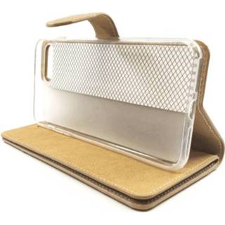 👉 Portemonnee kunstleer walletcase bruin stuks Geen IP certificering taupe opdruk FONU Wallet Case iPhone 8 Plus / 7 - 6013727498481