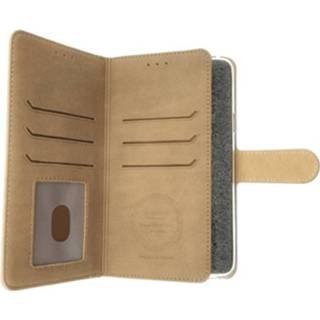 👉 Portemonnee kunstleer stuks walletcase geen opdruk IP certificering taupe bruin FONU Wallet Case iPhone XR - 6013724131107